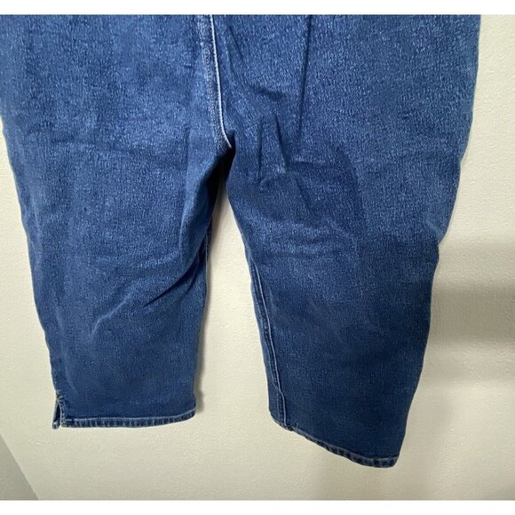 Route 66 Women Size 11/12 Blue Denim Capris 27X17.5” Stretch High Rise - Picture 8 of 9
